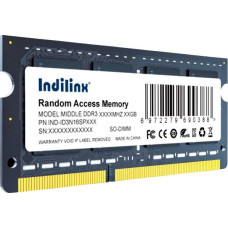 Оперативная память Indilinx 8ГБ DDR3 SODIMM 1600 МГц IND-ID3N16SP08X