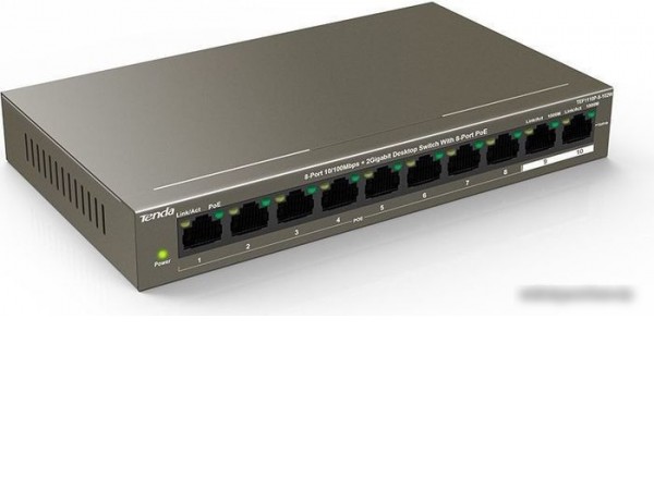 Неуправляемый коммутатор Tenda TEF1110P-8-102W