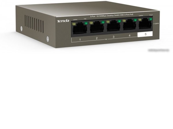 Неуправляемый коммутатор Tenda TEF1105P-4-63W