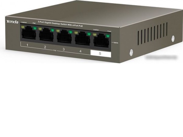 Неуправляемый коммутатор Tenda TEG1105P-4-63W