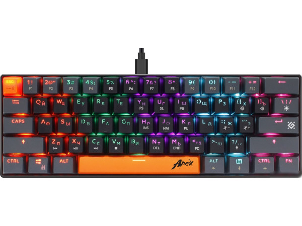 Клавиатура Defender Apex GK-002 (черный/серый)