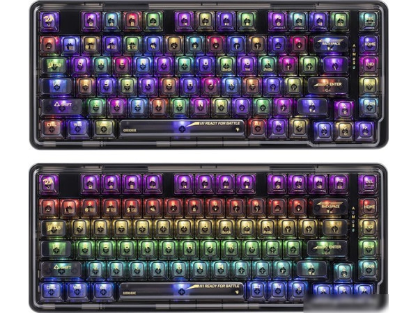 Клавиатура Redragon Elf Pro (прозрачный/черный)