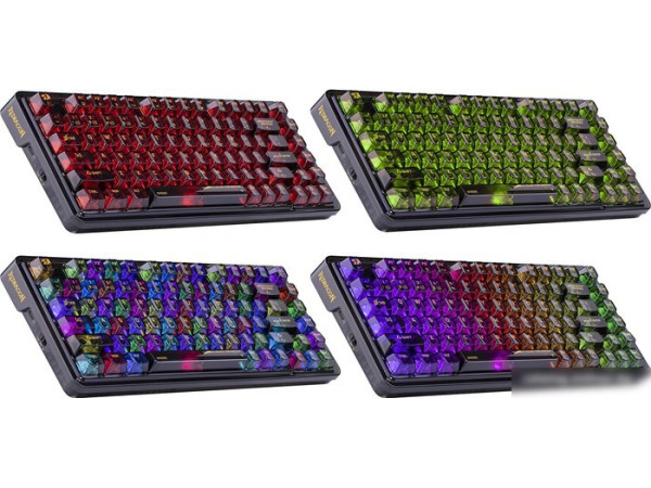 Клавиатура Redragon Elf Pro (прозрачный/черный)