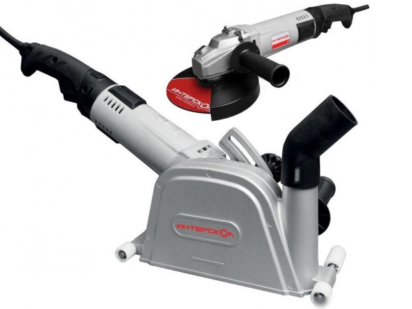 Интерскол ПД-125/1800Э + УШМ-150/1800Э 717.1.0.70 (штроборез, болгарка)