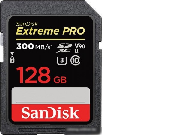 Карта памяти SanDisk Extreme PRO SDXC SDSDXDK-128G-GN4IN 128GB
