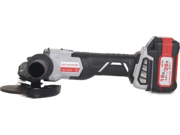 Угловая шлифмашина Интерскол УШМ-125/36В 816.2.2.70 (с 2-мя АКБ)