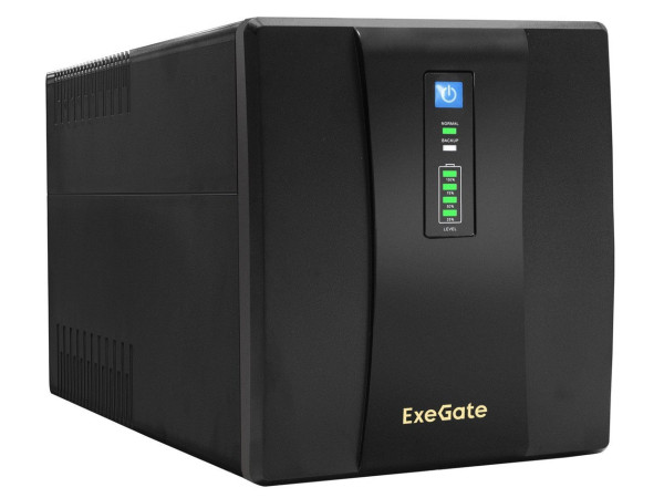 Источник бесперебойного питания ExeGate UNB-1500.LED.AVR.EURO.RJ.USB EP212521RUS