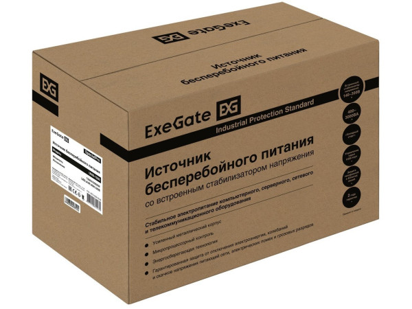 Источник бесперебойного питания ExeGate UNB-1500.LED.AVR.EURO.RJ.USB EP212521RUS