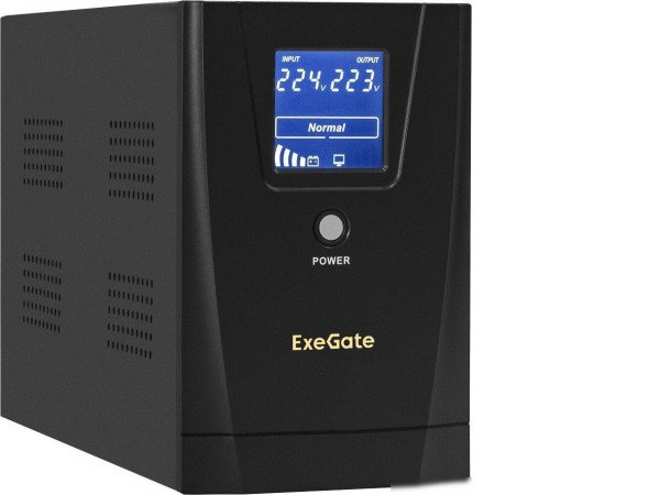 Источник бесперебойного питания ExeGate SpecialPro Smart LLB-2000.LCD.AVR.2SH.RJ.USB EX292632RUS