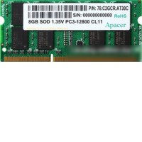 Оперативная память Apacer 4GB DDR3 SO-DIMM PC3-12800 (AS04GFA60CATBGC)