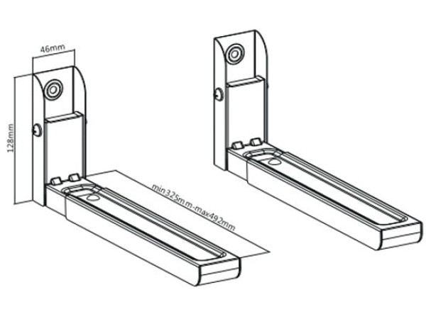 Кронштейн Ultramounts UM888B (черный)