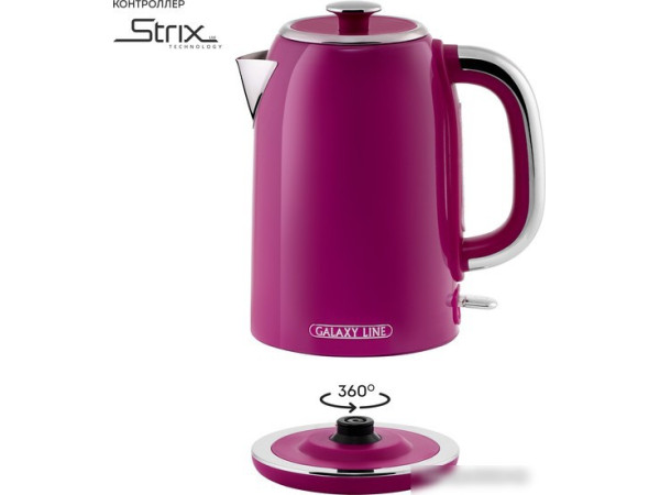 Электрический чайник Galaxy Line GL 0346 (малиновый джем)