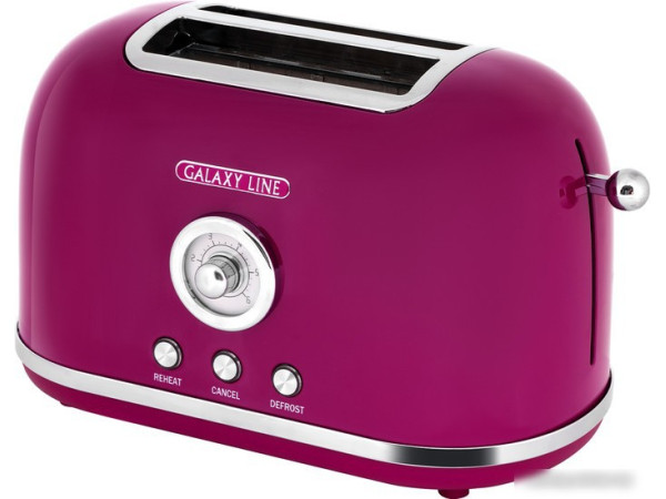 Тостер Galaxy Line GL2916 (малиновый джем)