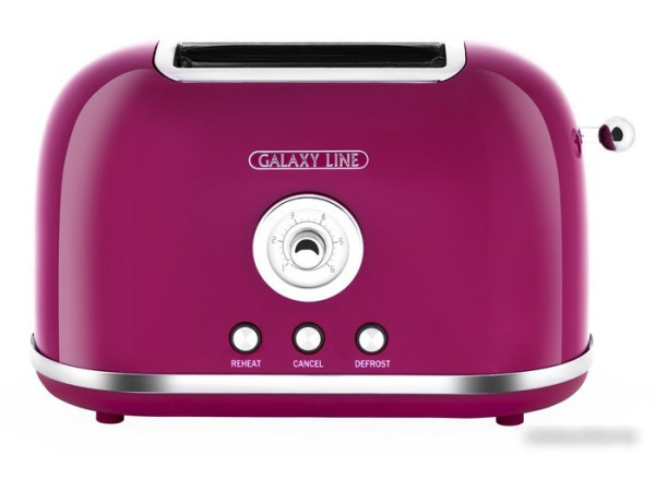Тостер Galaxy Line GL2916 (малиновый джем)