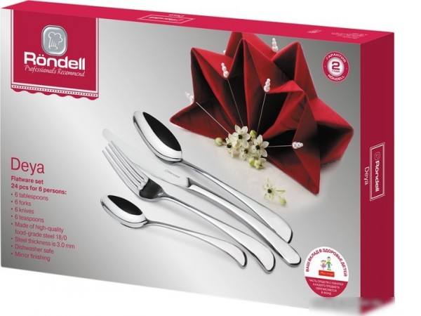 Набор столовых приборов Rondell Deya RD-488