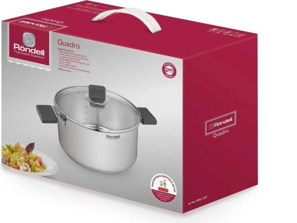 Кастрюля Rondell Quadro RDS-1597