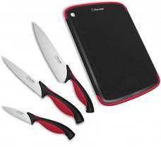 Набор ножей Rondell Arsenale RD-1891 (черный/бордовый)