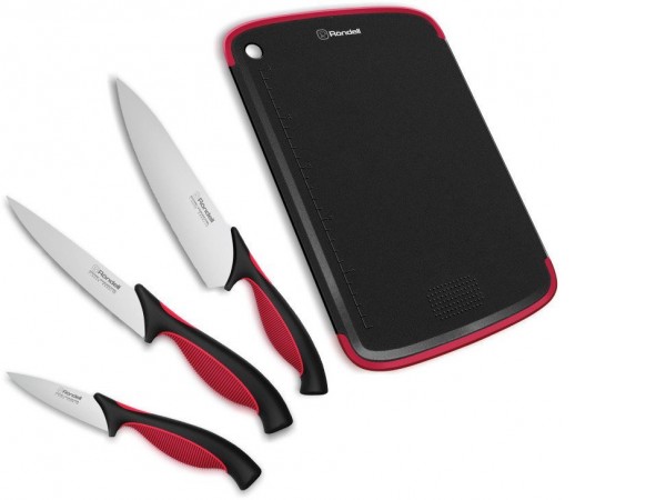 Набор ножей Rondell Arsenale RD-1891 (черный/бордовый)