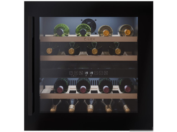 Винный шкаф LEX LWD6036BL Dual Zone
