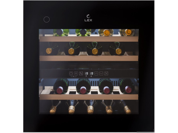 Винный шкаф LEX LWD6036BL Dual Zone PP