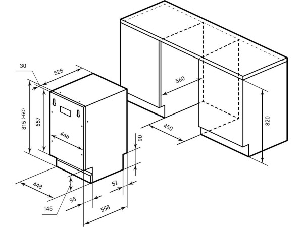 Встраиваемая посудомоечная машина LEX PM 4573N