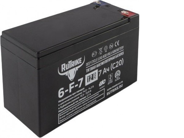 Тяговый аккумулятор Rutrike 6-F-7 (7 А·ч)