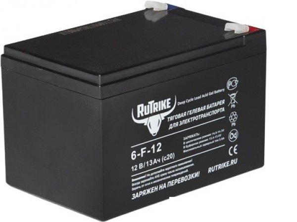 Тяговый аккумулятор Rutrike 6-F-12 (12 А·ч)