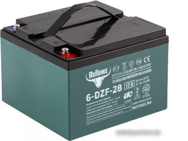 Тяговый аккумулятор Rutrike 6-DZF-28 (37 А·ч)