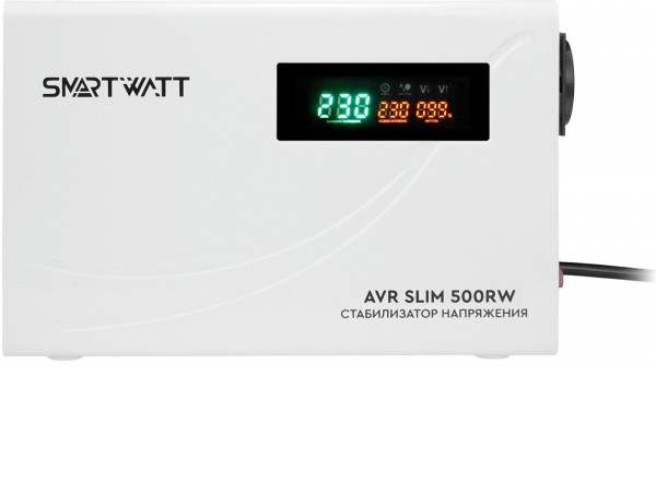 Стабилизатор напряжения SmartWatt AVR SLIM 500RW