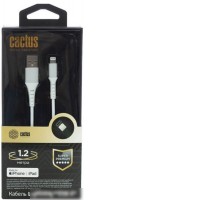 Кабель CACTUS USB Type-A - Lightning CS-LG.USB.A-1.2 (1.2 м, белый)
