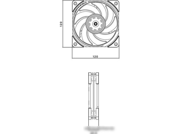 Вентилятор для корпуса Thermalright TL-B12W