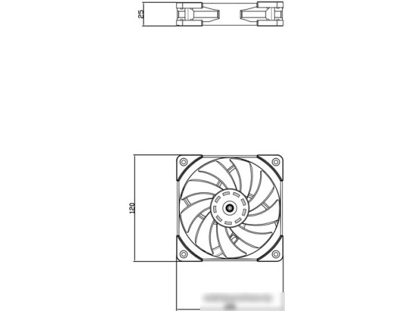 Вентилятор для корпуса Thermalright TL-C12-W
