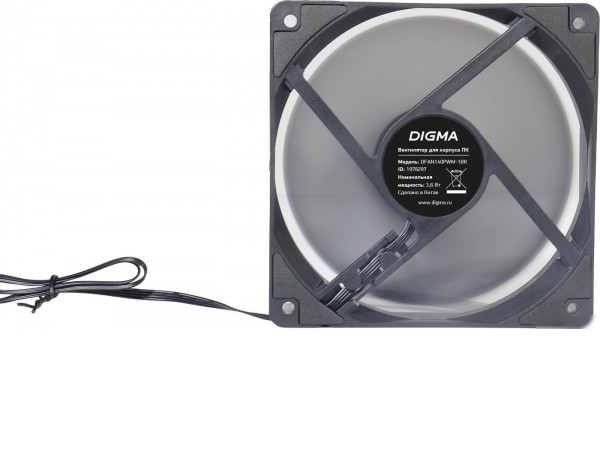 Вентилятор для корпуса Digma DFAN140PWM-1BK