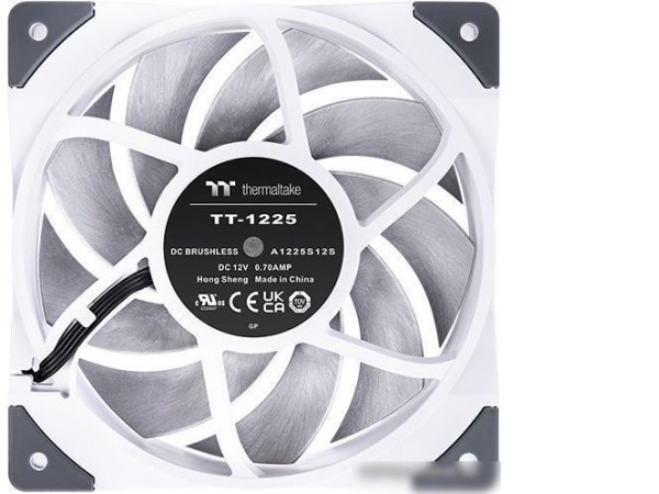 Вентилятор для корпуса Thermaltake ToughFan 12 White CL-F117-PL12WT-A