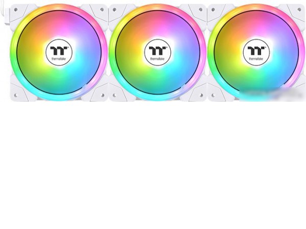 Набор вентиляторов Thermaltake Swafan EX12 ARGB White TT Premium Edition 3-Fan Pack CL-F169-PL12SW-A