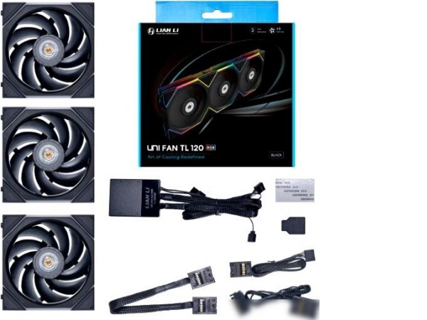 Набор вентиляторов с контроллером Lian Li Uni Fan TL 120 Triple Pack G99.12TL3B.00
