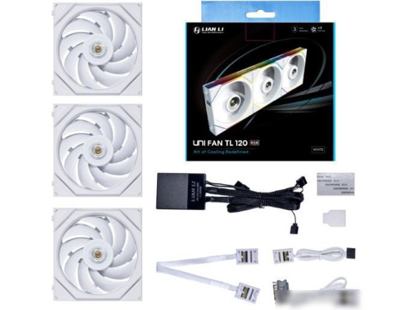 Набор вентиляторов с контроллером Lian Li Uni Fan TL 120 Triple Pack G99.12TL3W.00