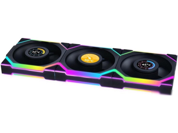 Комплект вентиляторов для корпуса с контроллером Lian Li Uni Fan SL 120 Wireless LCD G99.12SLLCD1W3B.R0