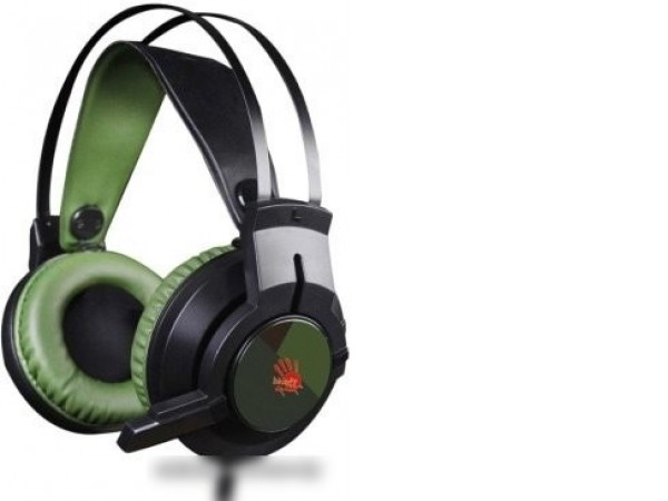 Наушники A4Tech Bloody J450 (черный/зеленый)