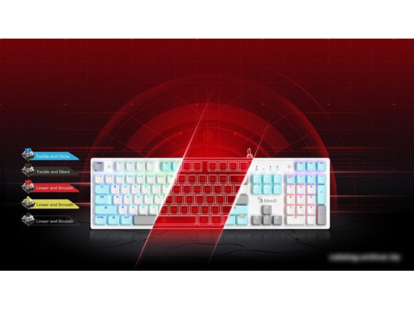 Клавиатура A4Tech Bloody S510R (белый)