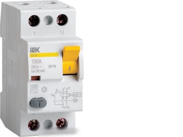 Устройство защитного отключения IEK ВД1-63 2Р 40А 300мА MDV10-2-040-300