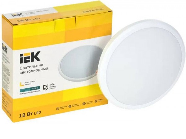 Светильник IEK LDPB0-3003-18-4000-K01 (белый)