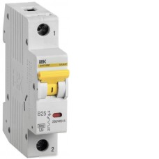 Выключатель автоматический IEK ВА47-60M 1P B 25А 6кА MVA31-1-025-B