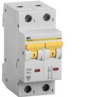 Выключатель автоматический IEK ВА47-60M 2P C 50А 6кА MVA31-2-050-C