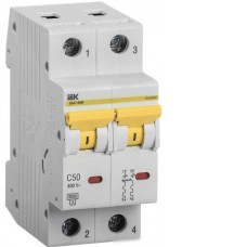 Выключатель автоматический IEK ВА47-60M 2P C 50А 6кА MVA31-2-050-C