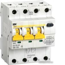 Дифференциальный автомат IEK АВДТ 34 C32 30мА MAD22-6-032-C-30