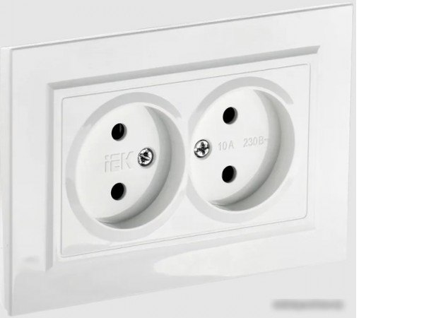 Розетка IEK Brite РС12-2-БрБ