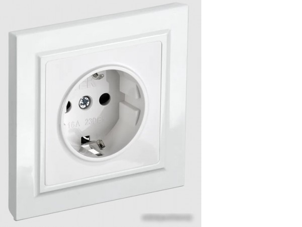 Розетка IEK Brite РСР14-1-0-БрБ