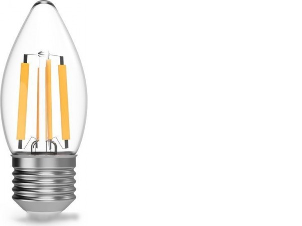 Светодиодная лампочка Gauss Filament Свеча 7W 550lm 2700К Е27 LED 1/10/50 103802107