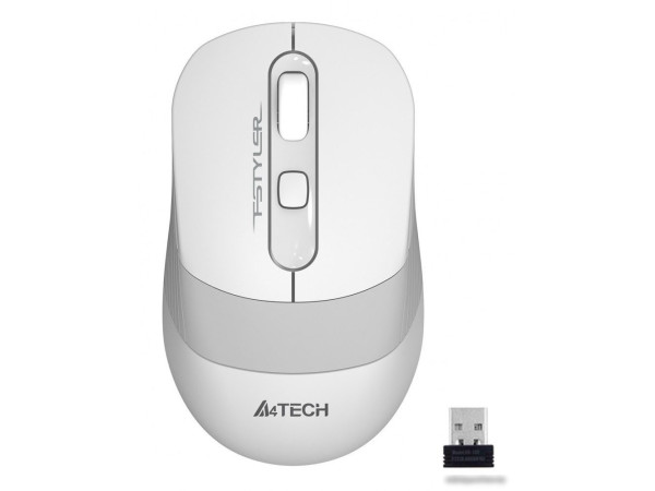 Мышь A4Tech Fstyler FG10S (белый/серый)